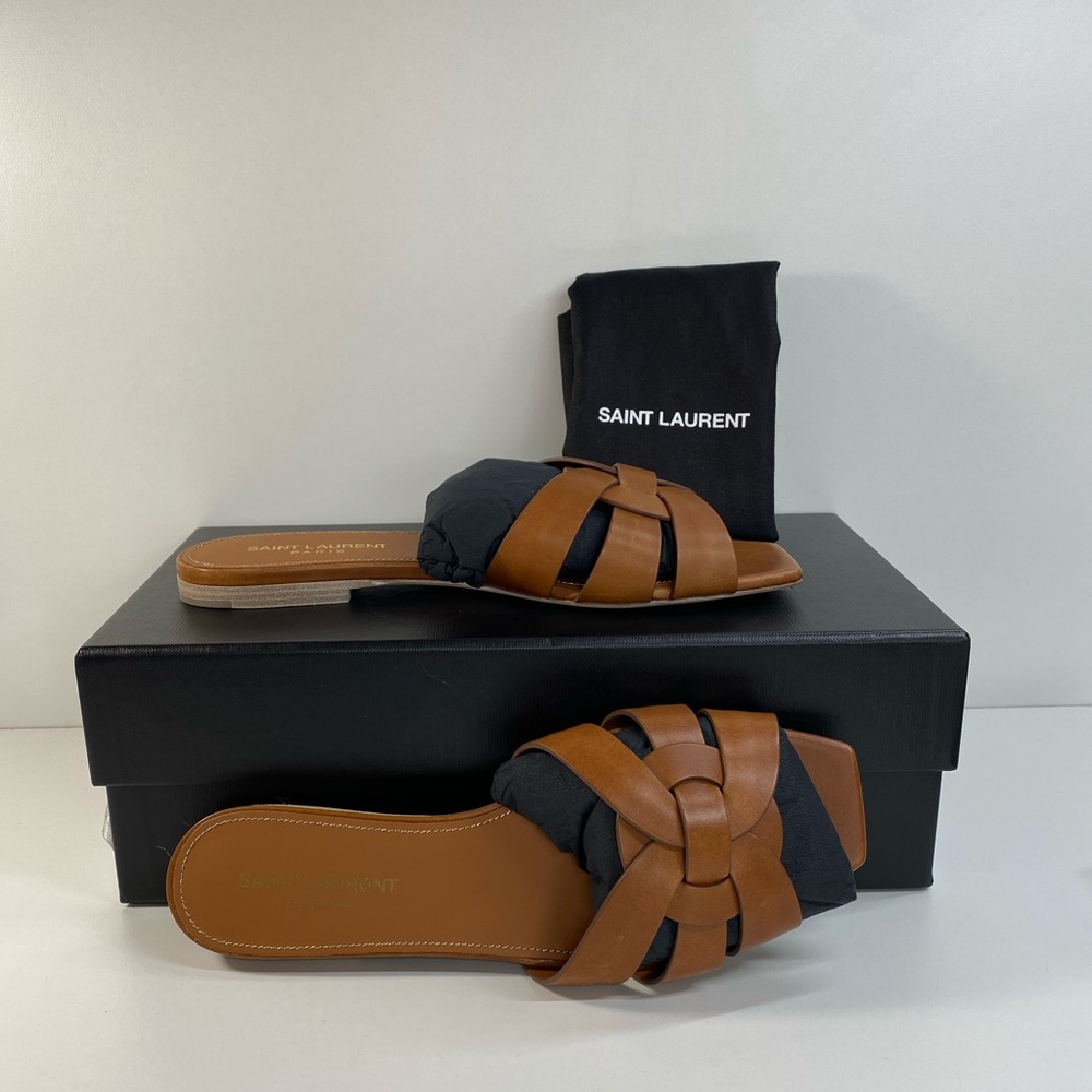 100% Authentic Ysl Slides Authenticated W/Certifi… - image 1